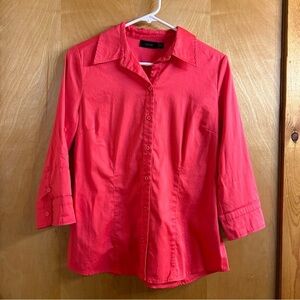 Vibrant Hot Pink Apt 9 Women’s Button-Down Blouse - Size Medium